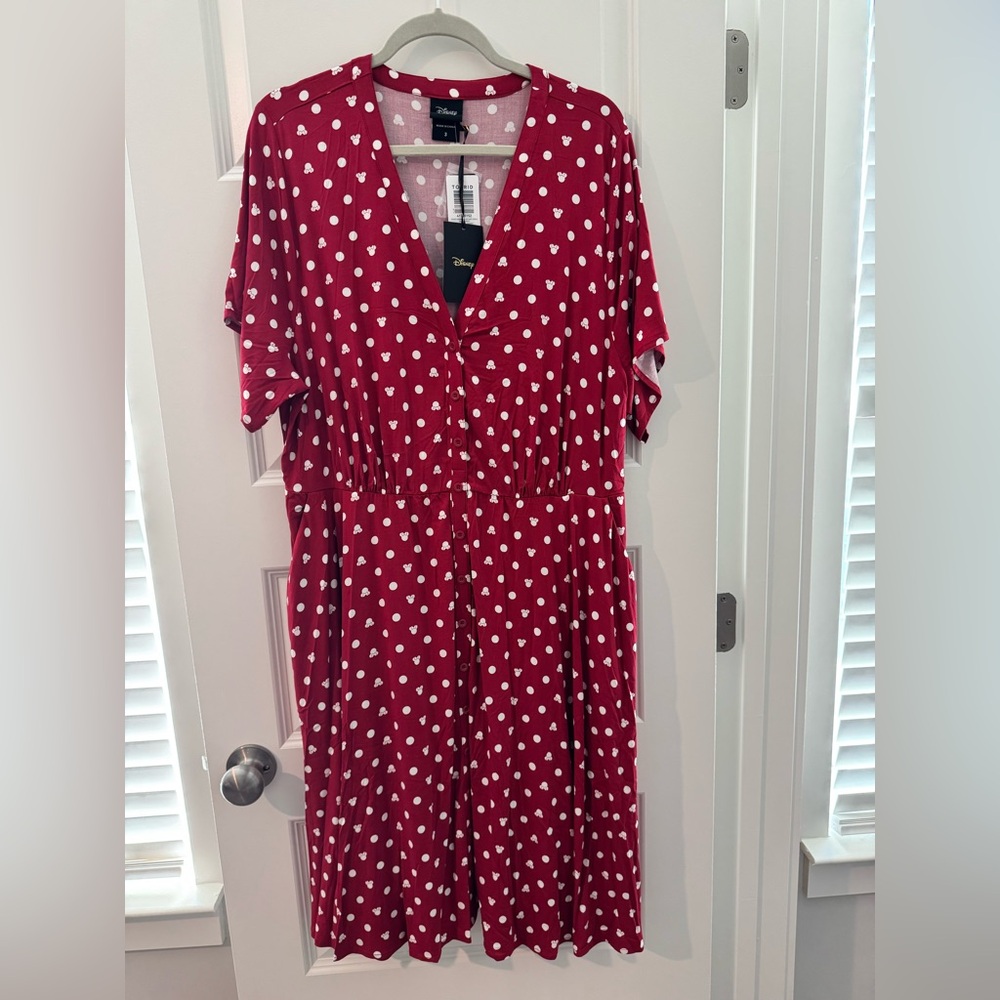 Torrid Disney Minnie Mouse Pattern Dress *NWT*